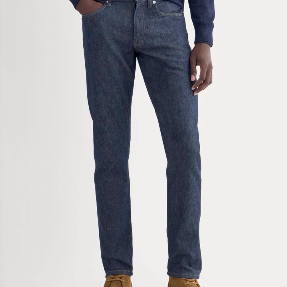 Everlane Men's Selvedge Slim Fit Jeans in Indigo‎ Rinse. Like New